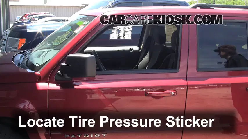 2012 Jeep Patriot Sport 2.0L 4 Cyl. Tires & Wheels Check Tire Pressure